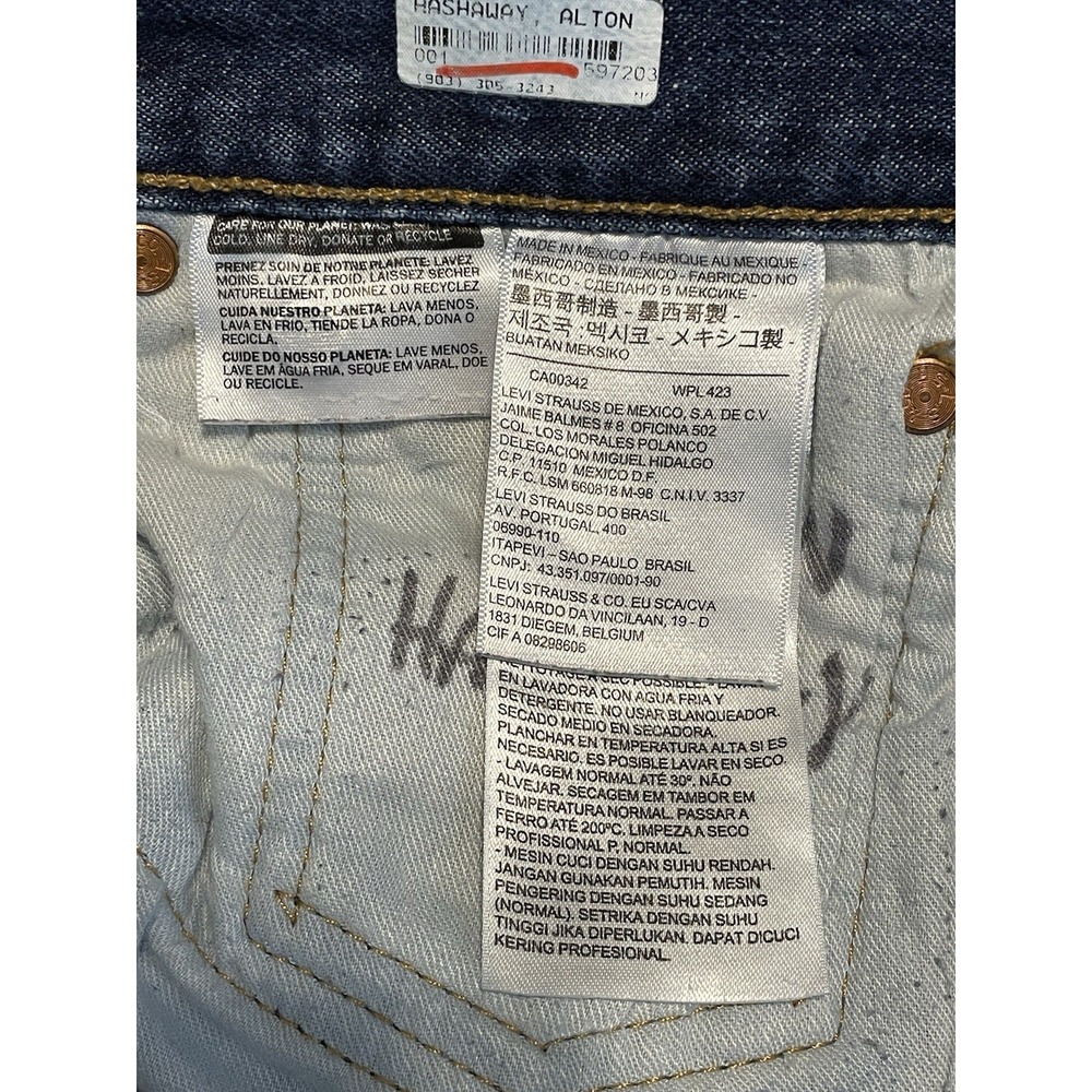 Levi's 501 Button Fly‎ jeans 36x32 - Picture 9 of 13